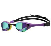 Lunettes de natation Arena Cobra Ultra Swipe lilas noires jaunes avec verres miroir lilas