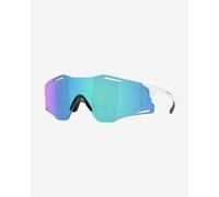 Lunettes Oakley Cybr Zero Polished White avec lentille Prizm Sapphire