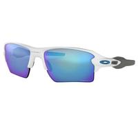 Lunettes oakley flak 2 0 xl blanc prizm sapphir oo9188 9459