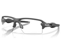 Lunettes oakley flak 2 0 xxl steel clear to black iridium photochromique ref oo9488 0763