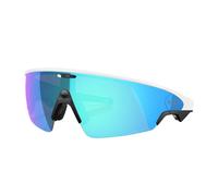 Lunettes Oakley Meta Vanguard blanches avec verre Prizm Sapphire