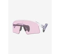 Oakley Lunettes de soleil Stunt Wing – Prizm Faible luminosité rose CAT1 – Blanc poli