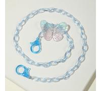 Lunettes Papillon En Acrylique Pour Femmes, Chaîne De Masque, Lanière Transparente, Couleur, Masque Facial, Porte-Chaîne, Mode, Lunettes De Soleil, Corde, Accessoires