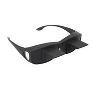 Lunettes Paresseuses, Verre Optique Haute Définition Horizontal à 90 Degrés, Lunettes à Prisme de Lit pour Lire et Regarder la Télévision en Position Couchée, Noir avec