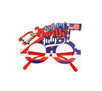 Lunettes patriotiques en feutre - Décorations de fête de l'indépendance - Fournitures de fête - Lettres colorées - Pour une utilisation en extérieur et en intérieur