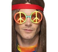 Smiffys Lunettes hippie, Multicolore