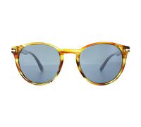 Persol Homme PO3152S 904356 Lunettes de soleil Acétate Marron Bleu Ronde Normale