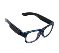 Lunettes phosphorescentes - Lunettes néon LED - Lunettes de fête lumineuses - Système d'affichage de costume coloré et lumineux - Cadre clignotant rechargeable - Solution de divertissement avec Ta