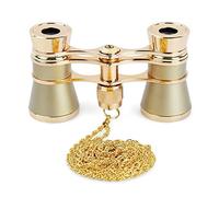 Lunettes Pliables Classiques 3X25 for théâtre d'opéra, Jumelles, Corps en métal, lentille Optique, télescope de théâtre, Design rétro, Cadeaux for Femmes (Color : Yellow)