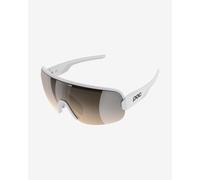 Lunettes POC Aim blanches avec lentille Clarity Trail Partly Sunny Silver