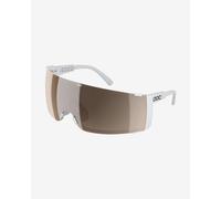 Lunettes POC Propel blanches avec lentille Clarity Trail Partly Sunny Silver