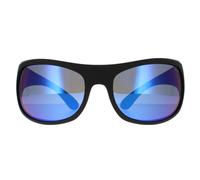 Lunettes Polaroid 07886 0VK 5X Noir Mat Miroir Bleu Polarisé