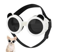 Lunettes pour chien - Cadre de protection oculaire coupe-vent en nylon PC de 3,74 pouces, système de couverture de Visions anti-buée et anti-UV pour animaux de compagnie, lunettes de sécurité à bord e