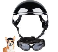 Lunettes pour chien, équipement de tête d'animal de compagnie réglable et respirant avec lunettes de protection, lunettes de soleil colorées pour la conduite, la moto, la protection des yeux de chien