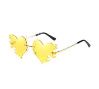 Lunettes pour hommes et femmes, lunettes de soleil de personnalité de mode européenne et américaine, pièces océaniques colorées, lunettes de soleil en forme de larme lunettes non réfléchissantes,