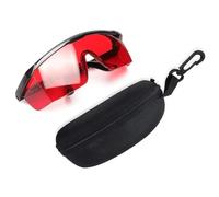 Lunettes pour Niveau Laser, Rouge/Vert Lentilles Améliorant La Visibilité Du Faisceau Laser, Taille Réglable, Avec Boîte, pour Niveaux Lasers À Lignes Croisées, Multi-Lignes Et Rotatifs (Rouge)