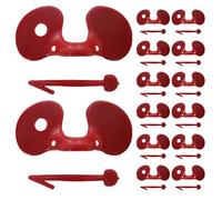 Lunettes pour Poules Anti-picage Rouges 100 Pièces ABS | Poules et Faisans, Attache sans Aiguille, Surface Lisse, Pièces Aléatoires, Cour et Changement D'habitat Couleur Aléatoire