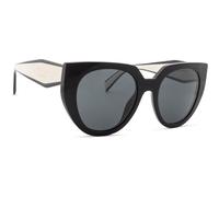 Prada Femme PR 14WS 09Q5S0 Lunettes de soleil Acétate Noir Gris Cat Eye Normale