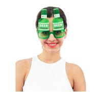 P'TIT CLOWN - Lunettes Fantaisies - Funny Party Glasses - Adulte - Parfaites pour Déguisement Carnaval, Cosplay, Soirée Cocktail, Fête Tropicale - Plastique (Lunettes Bière)