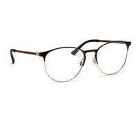Ray - Ban Unisex RX6375 2890 Montures optiques Métal Noir Transparent Pantos Normale