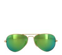 Lunettes Ray-Ban Aviateur 3025 112/19 Or Mat Miroir Vert 62Mm Grand