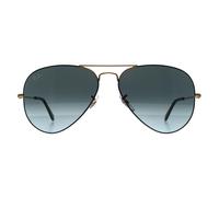 Lunettes Ray-Ban Aviateur 3025 9271GK Noires Sur Or Bleu Vintage Dégradé Noir