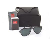 Lunettes Ray-Ban Aviator Light Ray RB4211 601S/71 56Mm Noir Mat Vert Rare