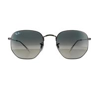 Lunettes Ray-Ban Hexagonales RB3548N 004/71 Gunmetal Gris Foncé Dégradé