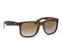 Lunettes De Soleil Ray-Ban Justin Rb 4165 Havana Rubber/Brown Shaded 55/16/145 Unisexe Marron