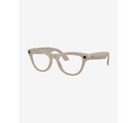 Lunettes Ray-Ban Meta Skyler Shiny Chalky Grey avec verres Clear Sapphire Transitions photochromiques
