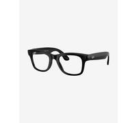 Lunettes Ray-Ban Meta Wayfarer Large Shiny Black avec verres Clear Graphite Green Transitions photochromiques - M