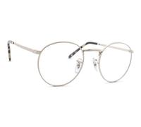 Ray - Ban Unisex Ray - Ban RX3637V NEW ROUND 2501 Montures optiques Métal Argent Transparent Pantos Normale