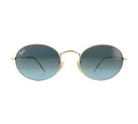 Lunettes Ray-Ban Ovales RB3547 001/3M Or Bleu Gris Dégradé