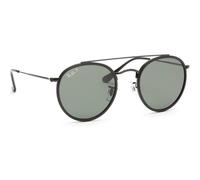 Ray - Ban Unisex RB3647N 002/58 Lunettes de soleil Métal Noir G15 Ronde Polarisé
