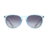 Lunettes Ray-Ban RB4171 Erika 67434L Transparent Bleu Clair Gris Dégradé
