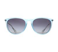 Ray - Ban Femme RB4171 ERIKA 67434L Lunettes de soleil Injecté Bleu Gris Pantos Normale Ombré
