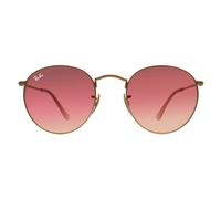 Lunettes Ray-Ban Rondes En Métal 3447 112/Z2 Or Cuivre Miroir Flash