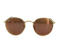 Lunettes Ray-Ban Rondes En Métal 3447 112/Z2 Or Cuivre Miroir Flash