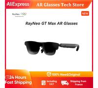 Lunettes RayNeo GT Max AR/XR, 267" 59 ° Lunettes d'affichage vidéo FOV Native 3DoF, Audio B&O, Dolby Vision, 3D, iPhone 17/16/15, Android, Mac/PC, Switch 1/2, PS5, Steam Deck Size L
