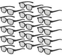 Lunettes Reald 3D, Lunettes 3D passives à polarisation Circulaire pour Le cinéma au Format Reald/Films TV 3D à polarisation Passive - Compatible avec TV et cinéma Paquet de 15