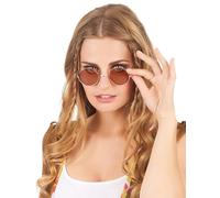 DEGUISE TOI - Lunettes rondes de hippie adulte -