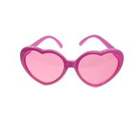 Lunettes rose en forme de cœur en plastique Photobooth EmozionarSi
