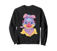 Lunettes Roses à Motif de Portraits de Ferme de Cochon Sweatshirt