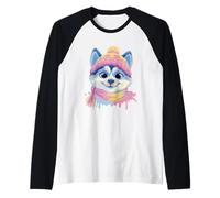 Lunettes Roses avec Motif écureuil Bleu Manche Raglan