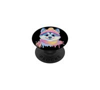 Lunettes Roses avec Motif écureuil Bleu PopSockets PopGrip Adhésif