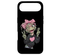 Lunettes Roses Tortues Clignotantes avec Signe de Paix pour Maman Reptile Coque pour iPhone Air