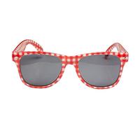 Lunettes rouge et blanc à damiers populaire Andre Oktoberfest ballot lunettes Carnaval
