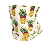 Lunettes Rouges À Motif Ananas Echarpe Gaiter Unisexe Bandeaux Respirant Headwrap pour Course À Pied Vélo Multifonctionnel Cache-Col
