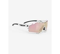 Lunettes Rudy Project Cutline blanches avec verres miroir roses