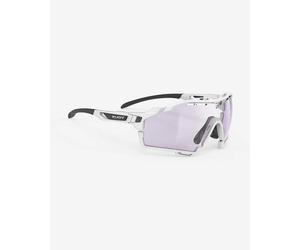 Lunettes Rudy Project Cutline Impactx 2 blanches avec verres photochromiques lilas clairs